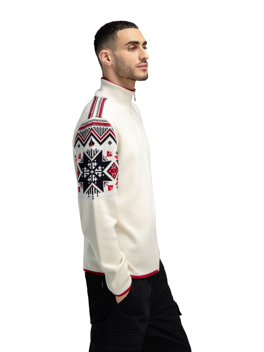 Dale of Norway Varberg Masculine Jacket Offwhite Marine Raspberry
