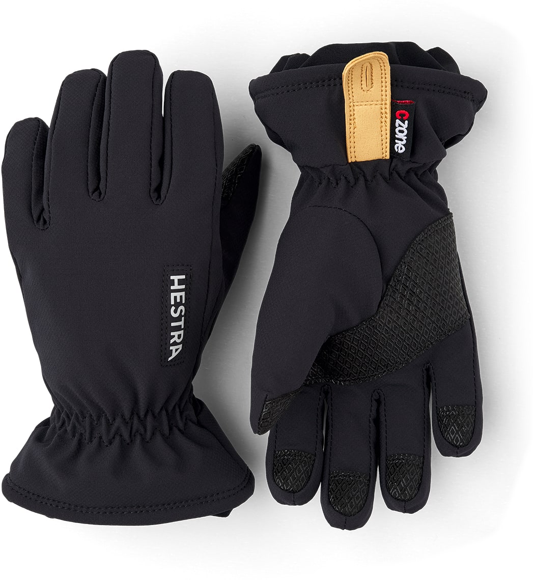 Hestra Czone Pluto Jr - 5 Finger Black