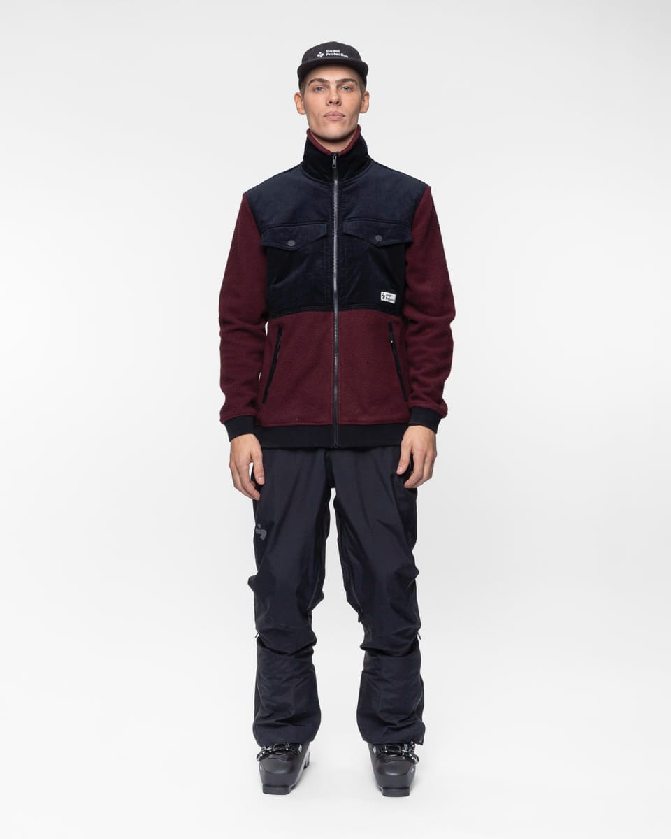 Sweet Protection Unisex Pile Fleece Jacket Red Wine