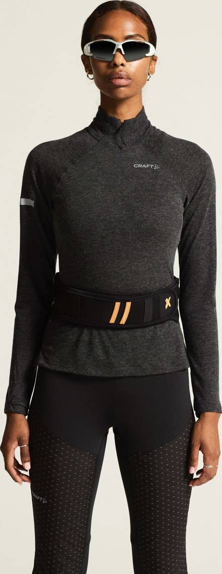 Craft Women's Advance Subz Wool Ls Tee 3 Black-Melange