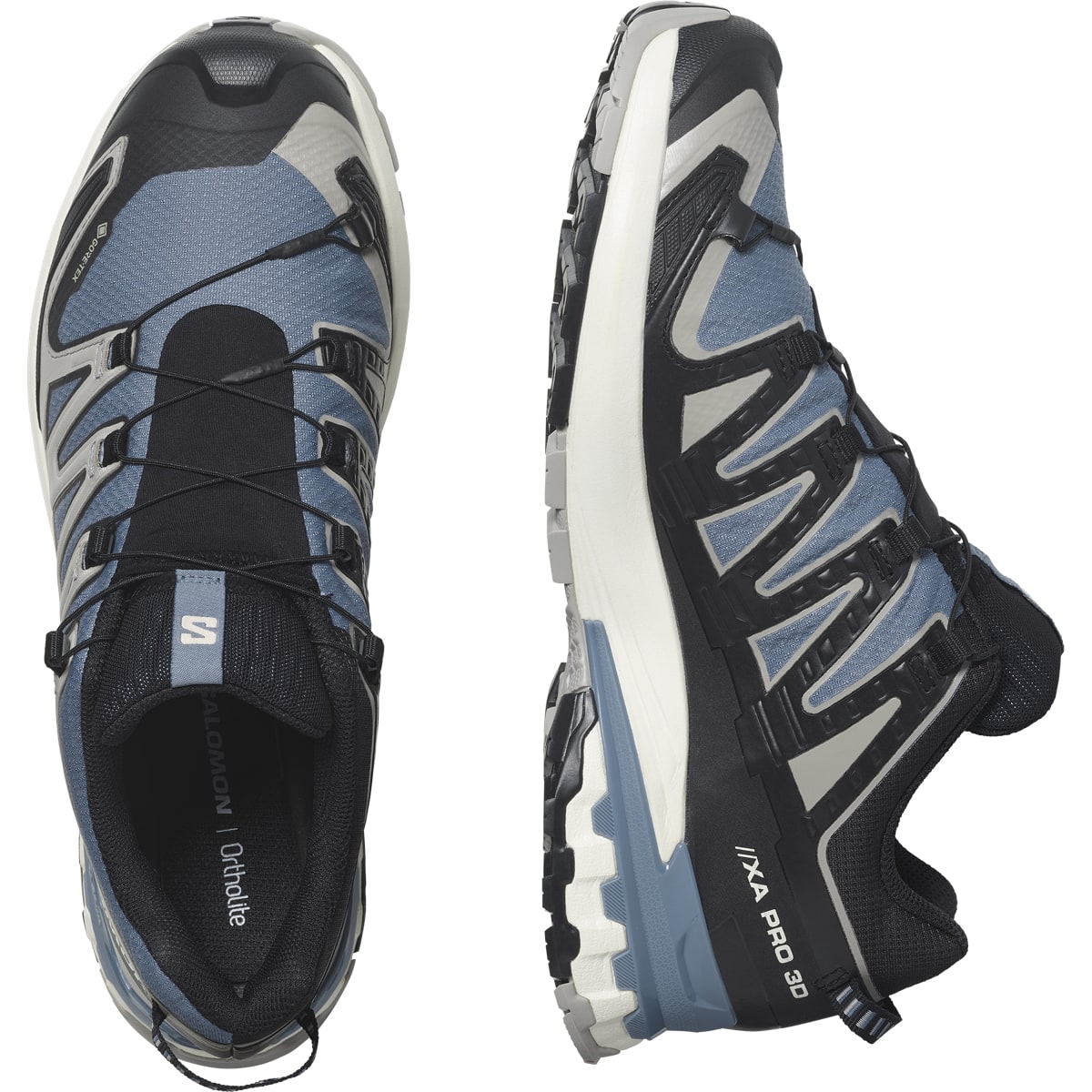 Salomon Men's XA Pro 3D V9 GORE-TEX Flint Stone/Black/Ghost Gray
