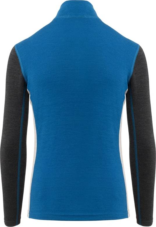 Aclima WarmWool Mock Neck Junior Corsair/Marengo/Beige Melange