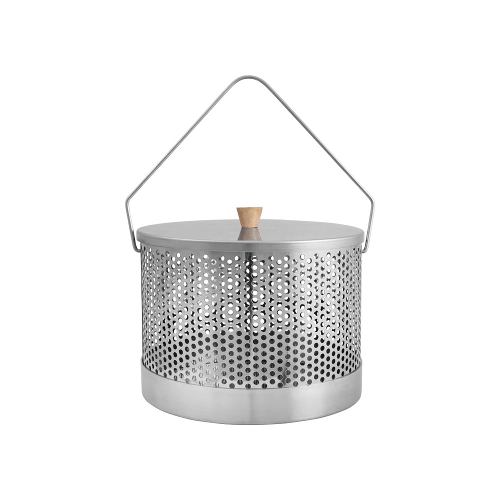 Espegard Popcorngryte i rustfritt stål Stainless Steel
