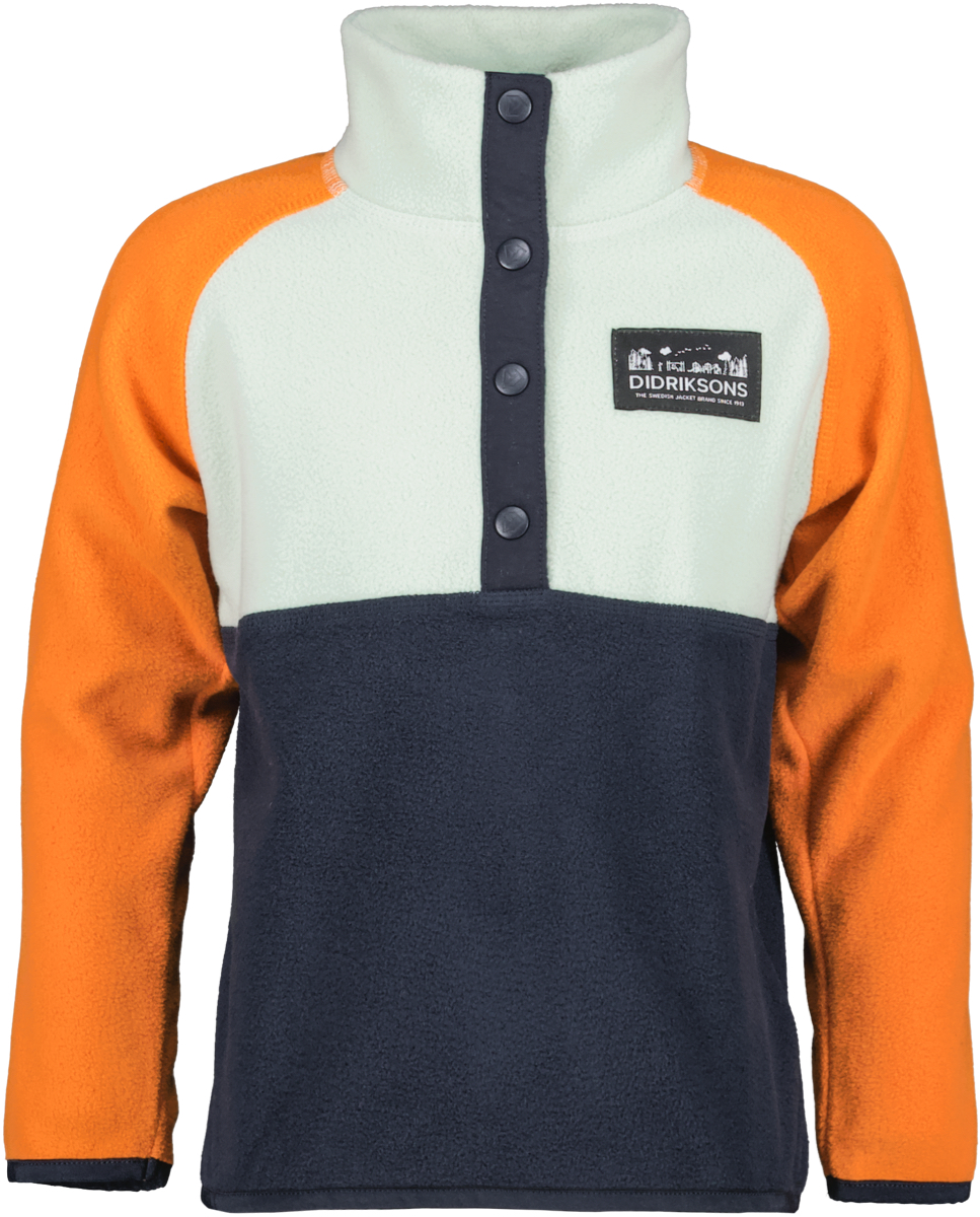 Didriksons Kids' Monte Half Button 4 Navy039