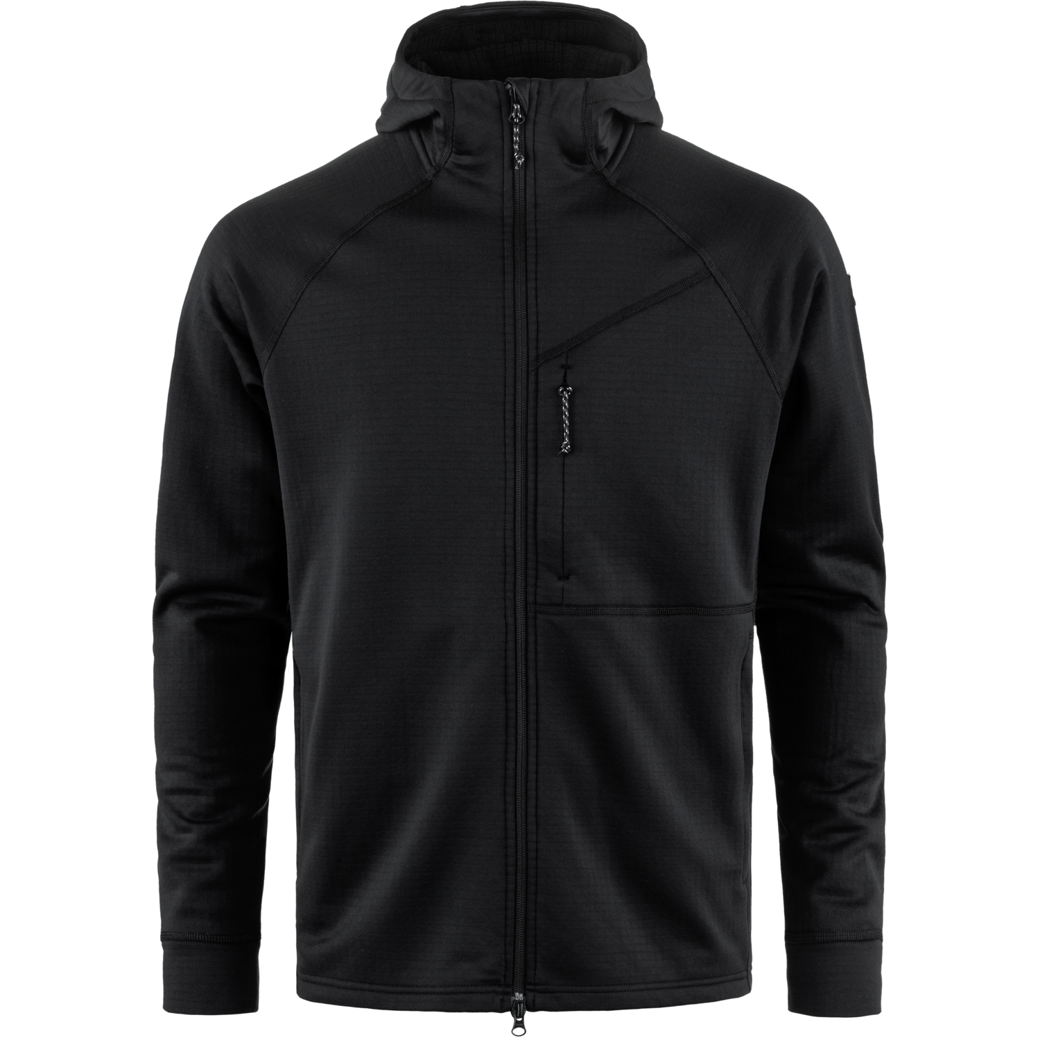 Fjällräven Men's Abisko Grid Fleece Hoodie Black