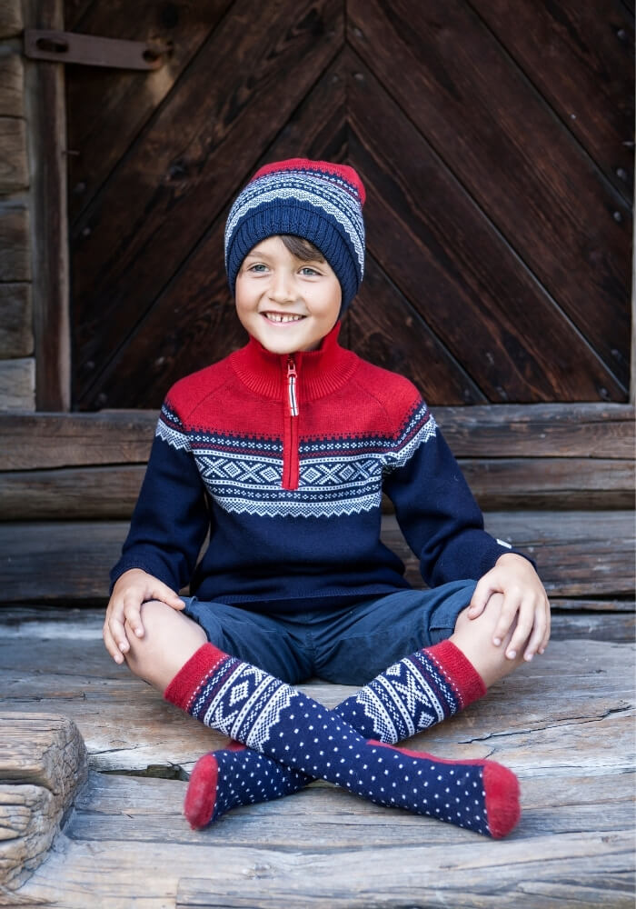 Marius Kids Kids' Wool Socks Navy