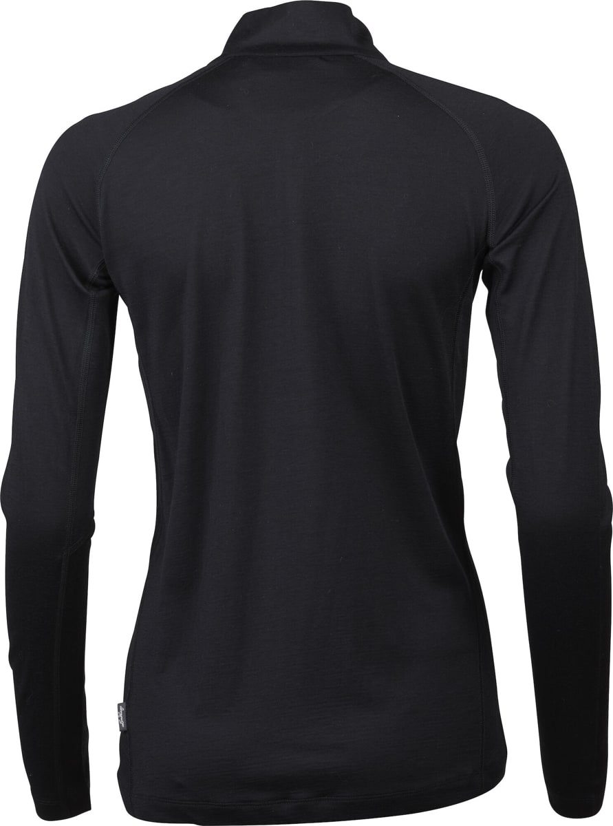 Lundhags Women's Gimmer Merino Light 1/2 Zip Black