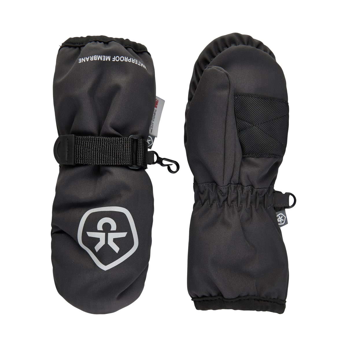 Color Kids Mittens-Waterproof Black