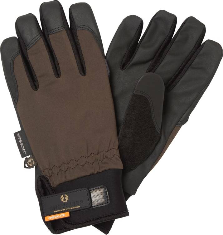 Chevalier Windblocker Shooting Gloves Leather Brown