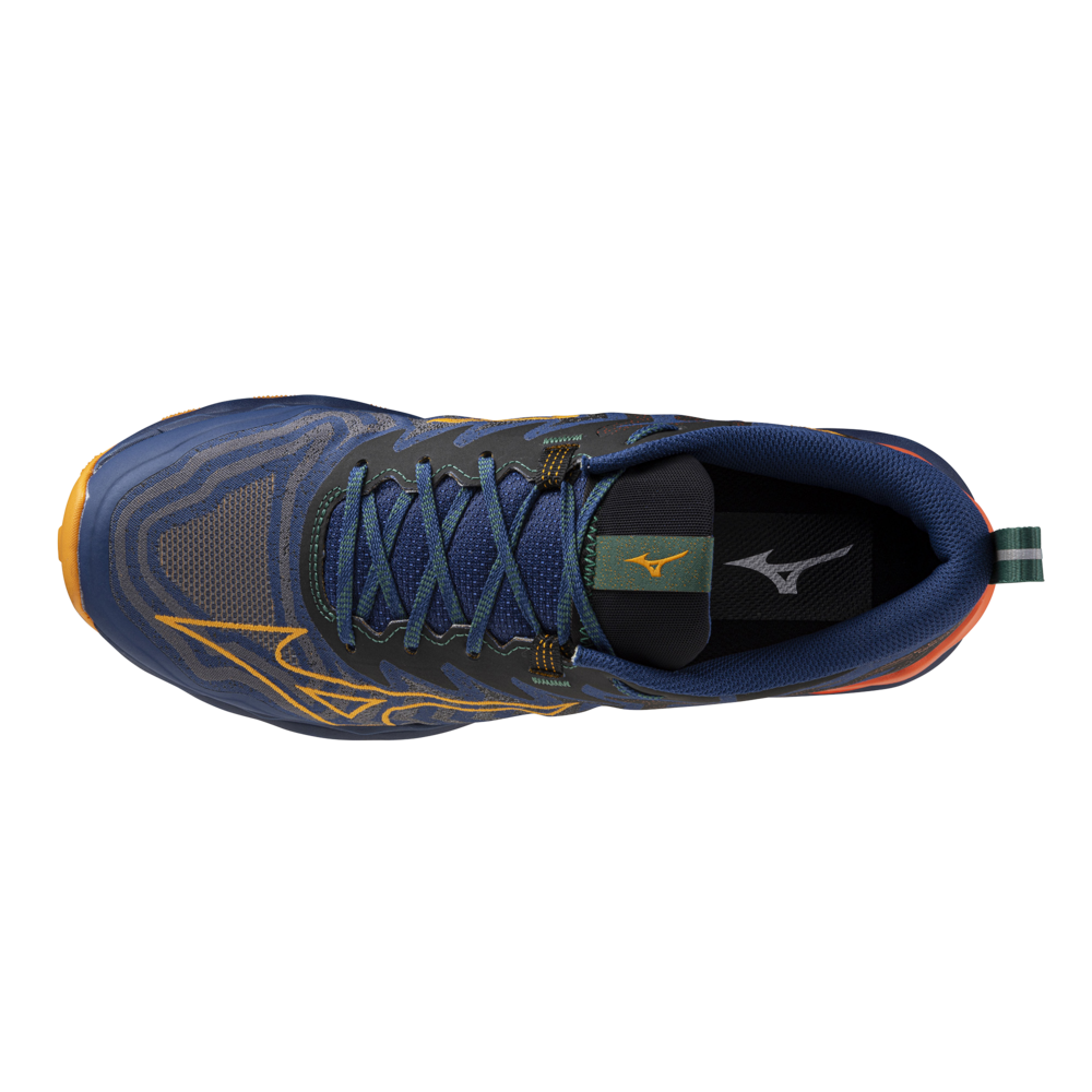 Mizuno Wave Daichi 8(M) Estate Blue/Apricot/Spicy Oran