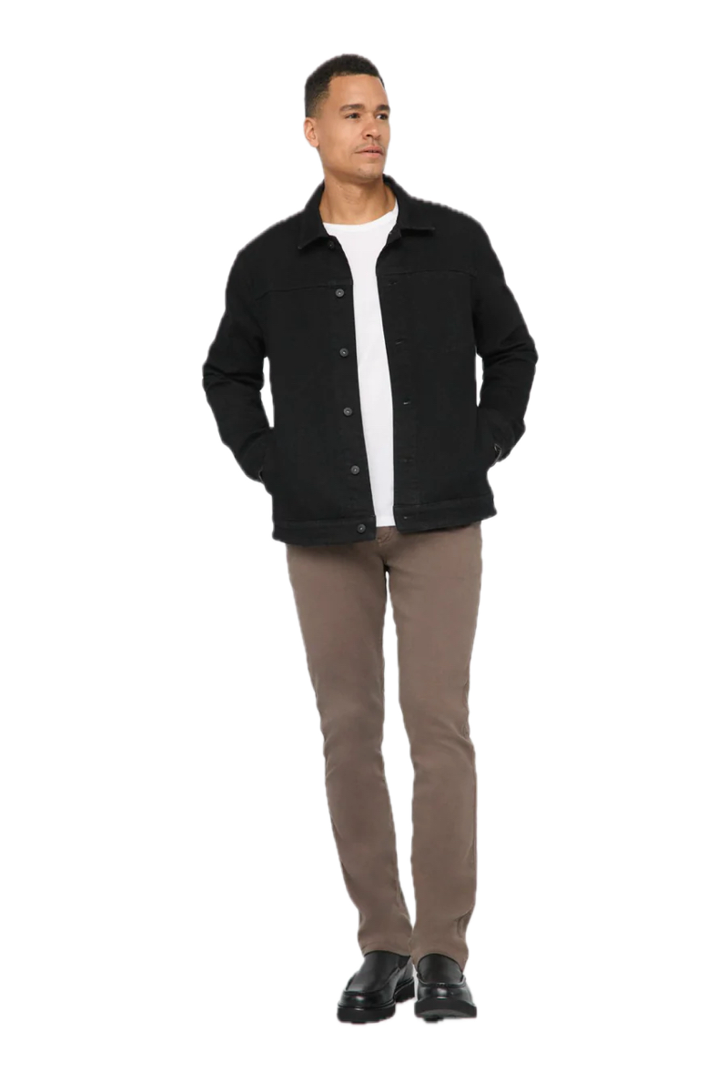 Duer Tech Fleece Denim Jacket Black