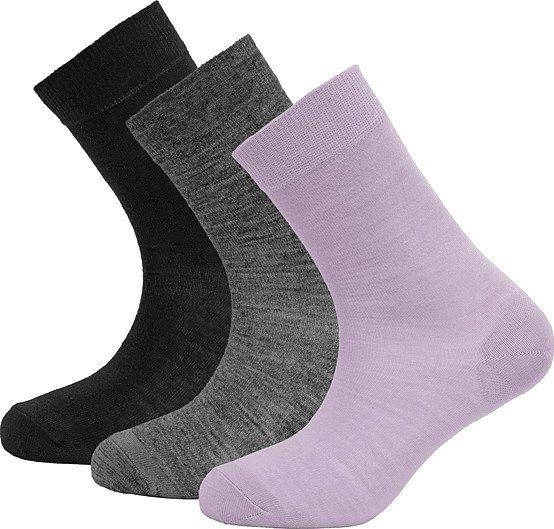 Devold Women's Daily Merino Light Sock 3pk Orchid Mix