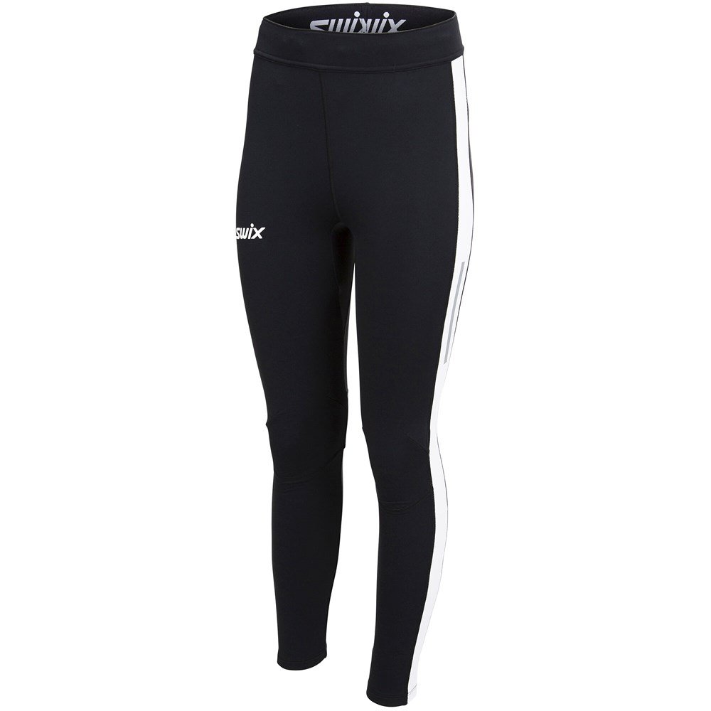 Swix Women's Focus Warm Tights Black/Bright White