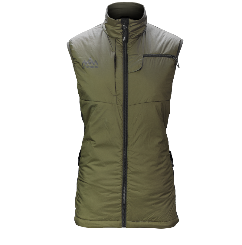 Heat Experience Women's Heated Hunt Vest Olive Green