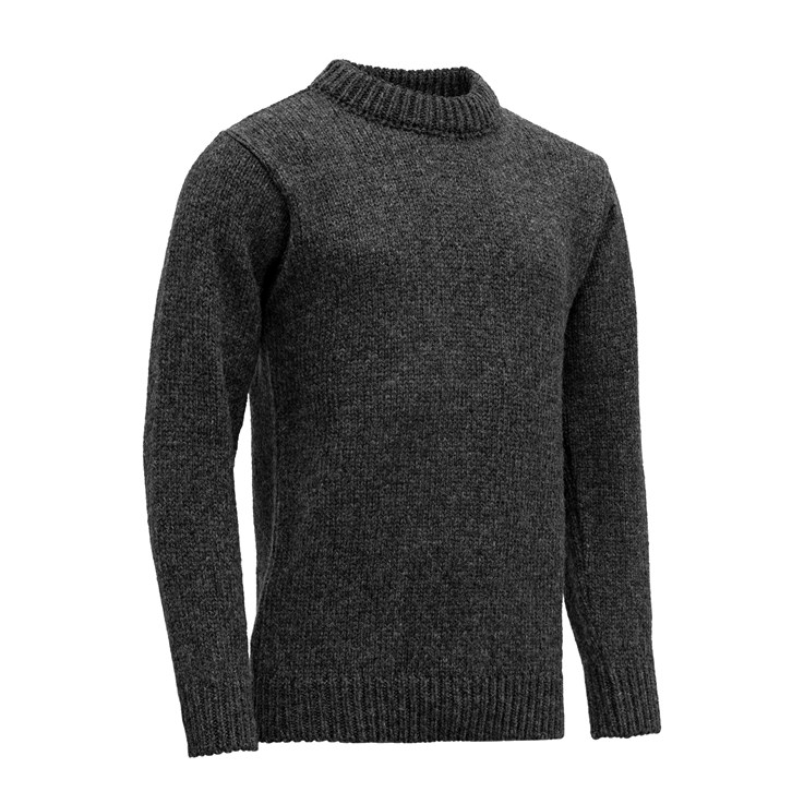 Devold Nansen Man Sweater Crew Neck Anthracite