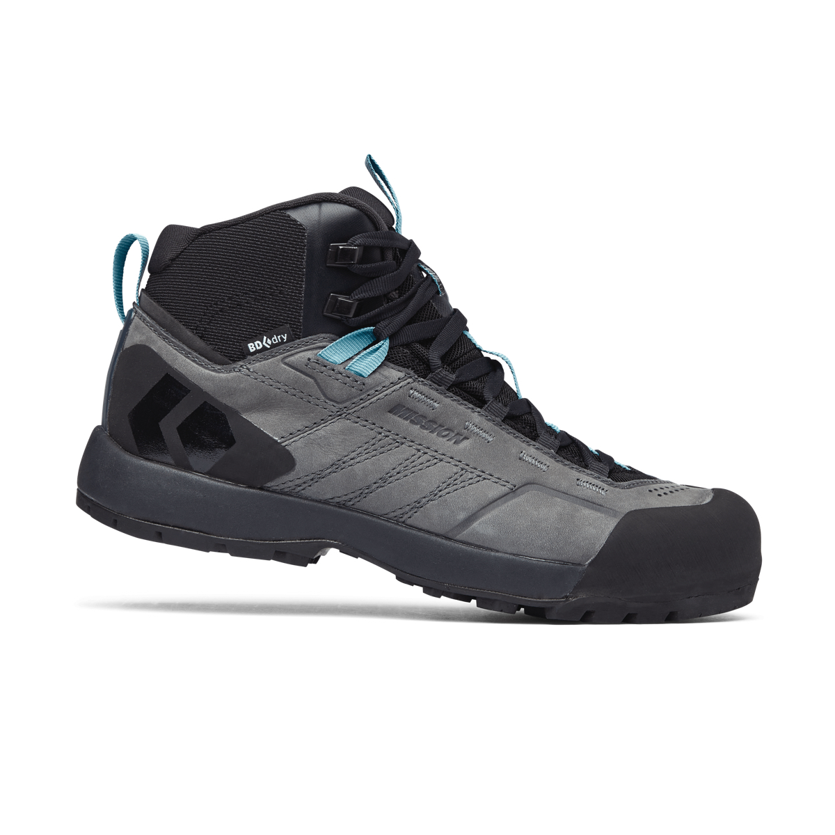 Black Diamond Women's Misson Leather Mid WP Steel Grey/Costal Blue