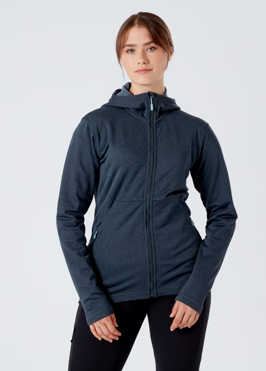 Rab Geon Hoody Wmns Black/Steel Marl