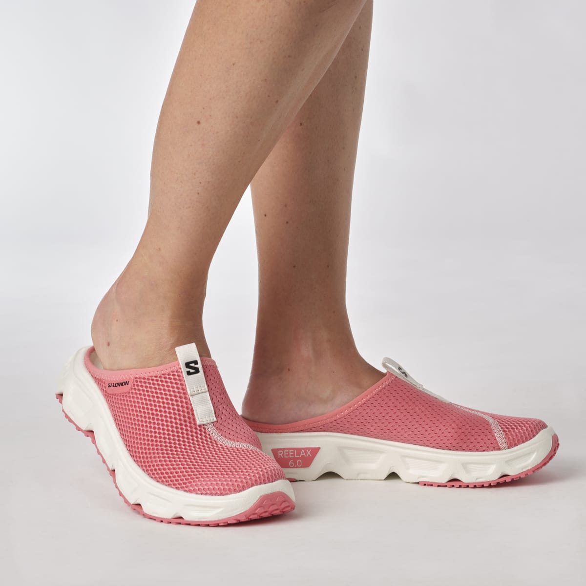 Salomon Women's Reelax Slide 6.0 Tea Rose/White/Vanilla Ice
