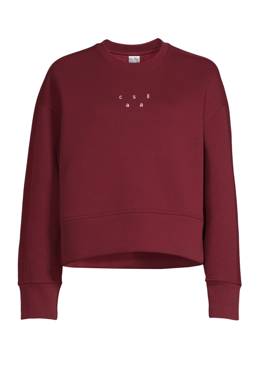 Casall Women's Boxy Crew Neck Sweatshirt Evening Red