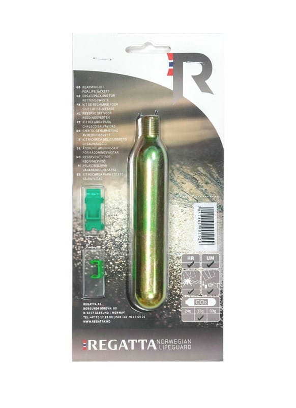 Regatta Co2 cylinder with clip HR/UM MULTI 33GR