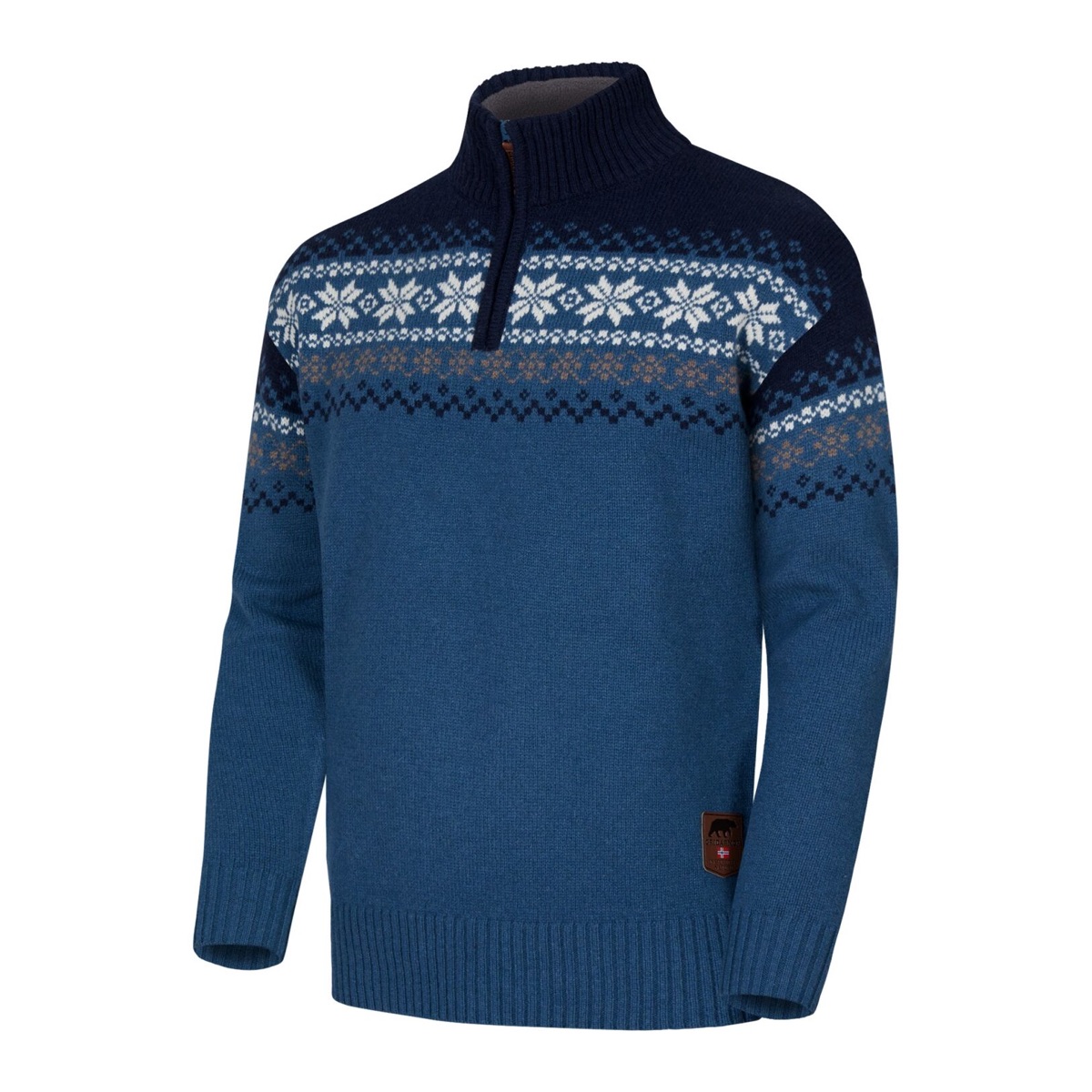 Gridarmor Snøkrystall Hz Ullgenser Men Blue/White/Navy