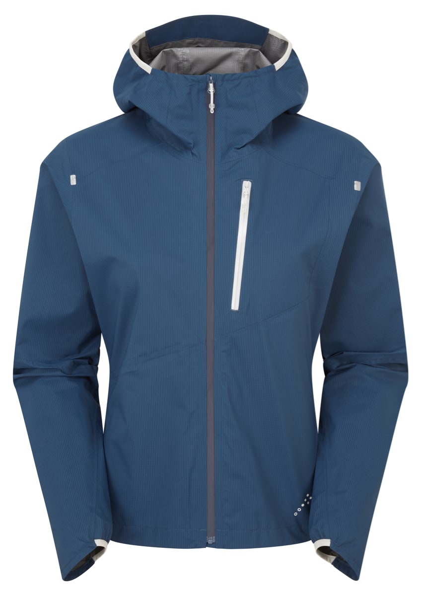 Rab Downpour Trail Light Jacket Wmns Light Zinc