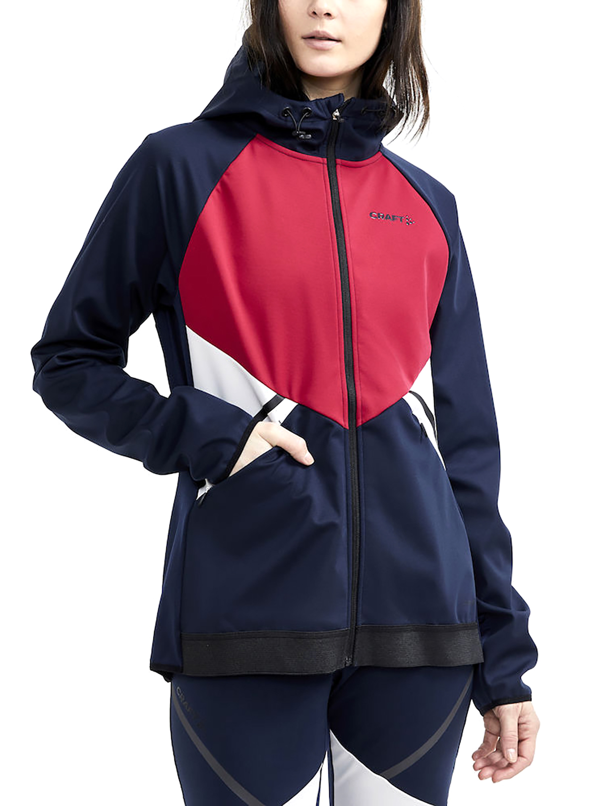 Craft Women's Glide Hood Jacket Blaze-Machine