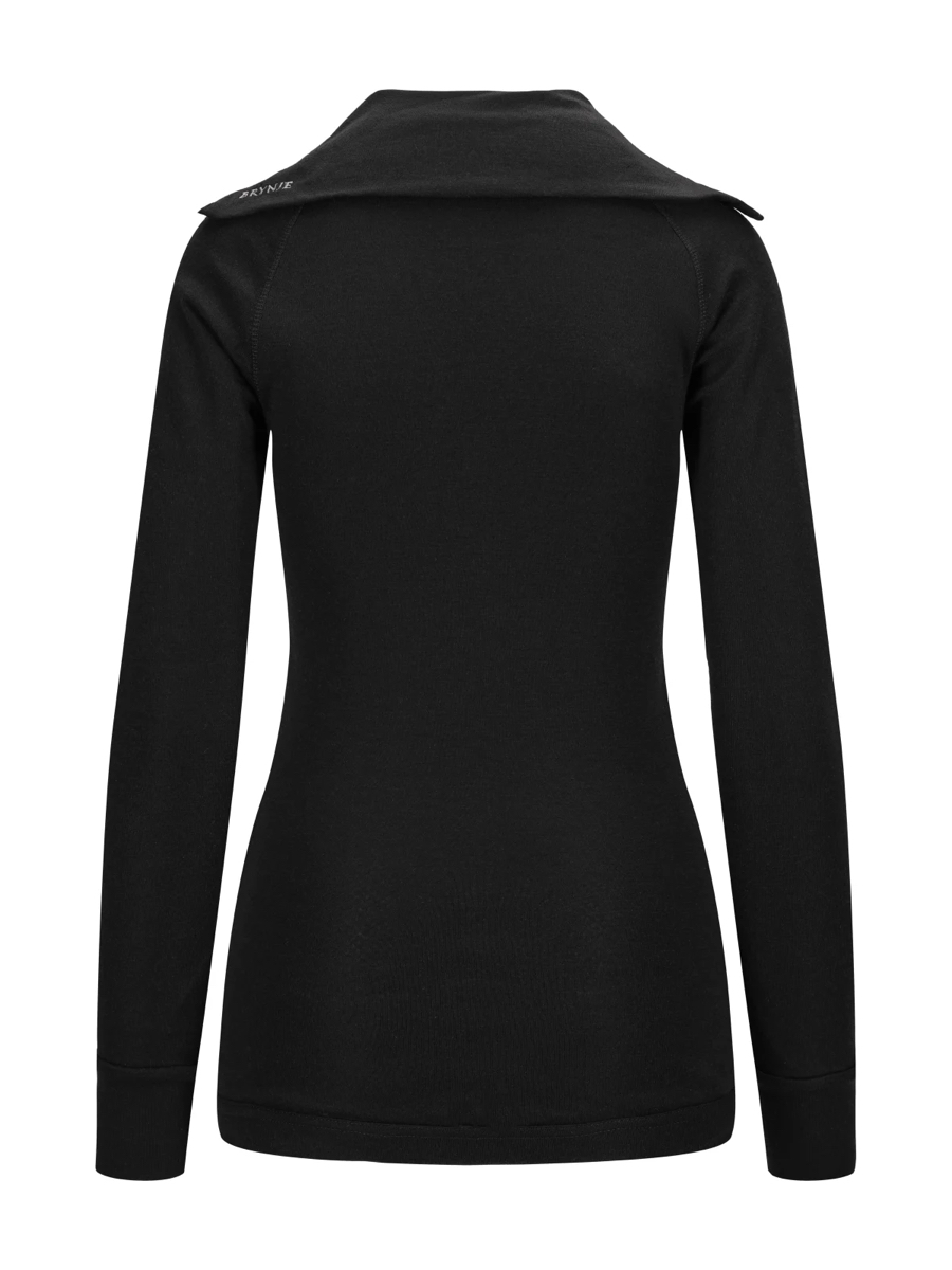 Brynje Arctic Zip Polo W/Inlay W'S Black