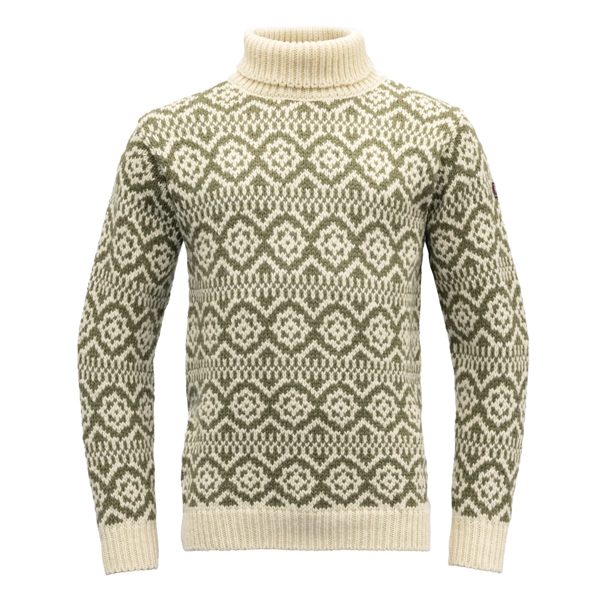 Devold Unisex Hoddevik Wool High Neck Anthracite/Off White
