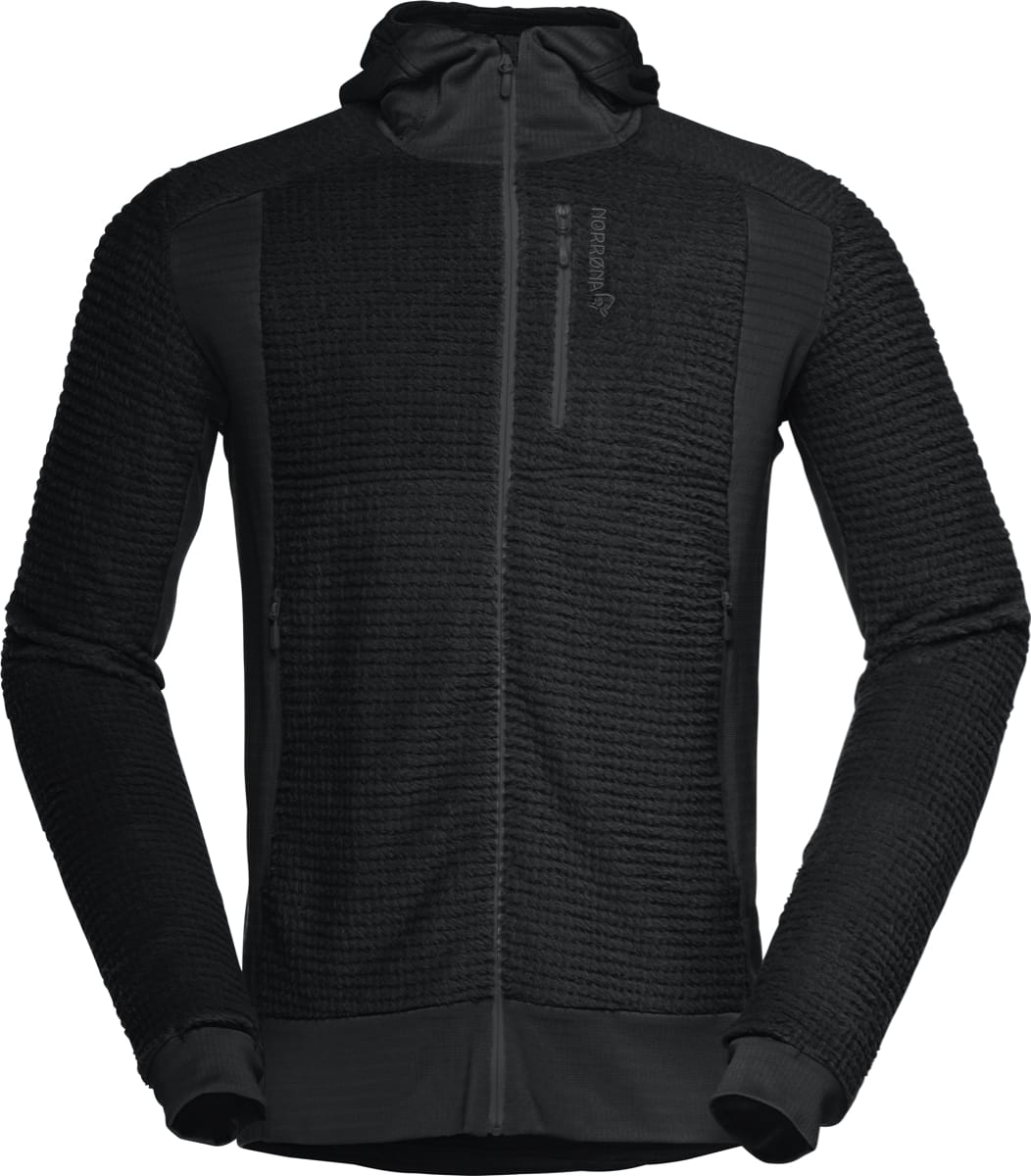 Norrøna Men's Falketind Alpha120 Zip Hood Caviar Black