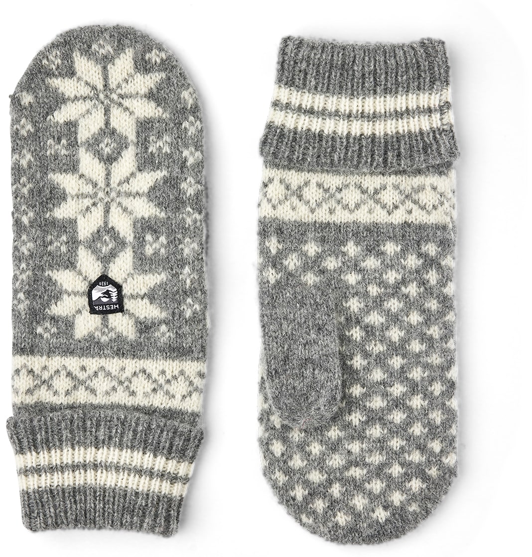 Hestra Isvik Mitt Grey/Offwhite