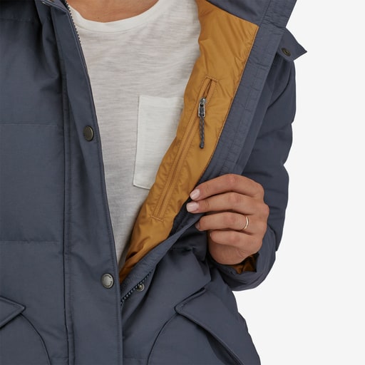 Patagonia Women's Downdrift Parka Smolder Blue