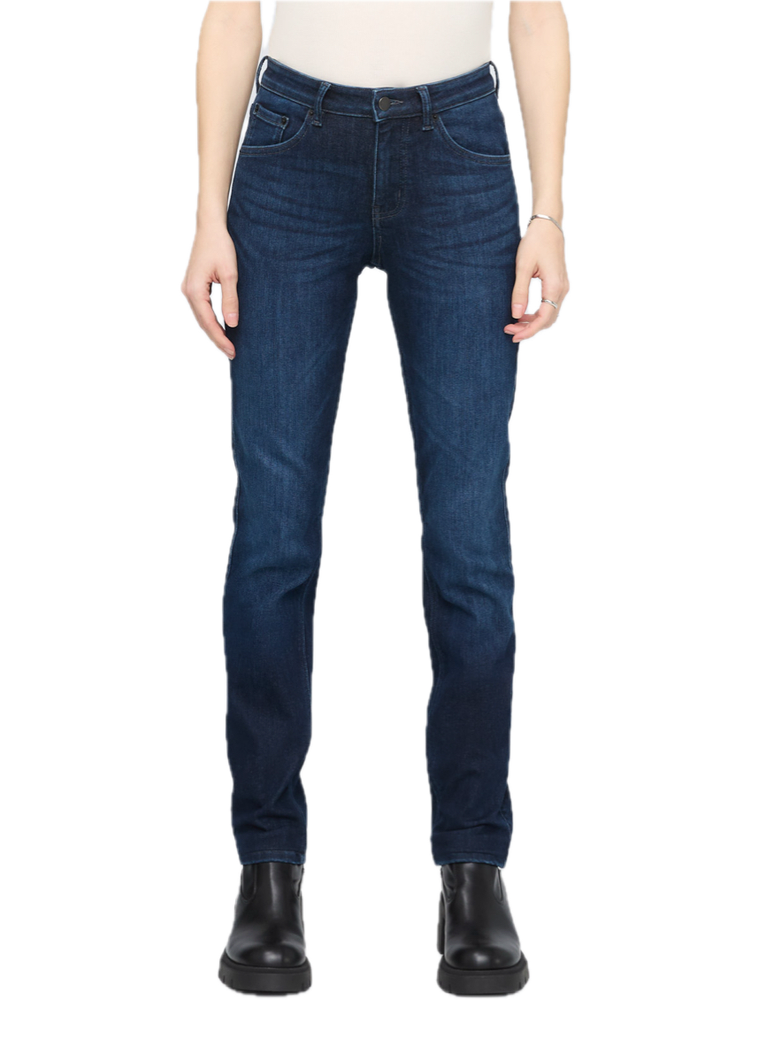 Duer Tech Fleece Denim Slim Straight Dark Indigo