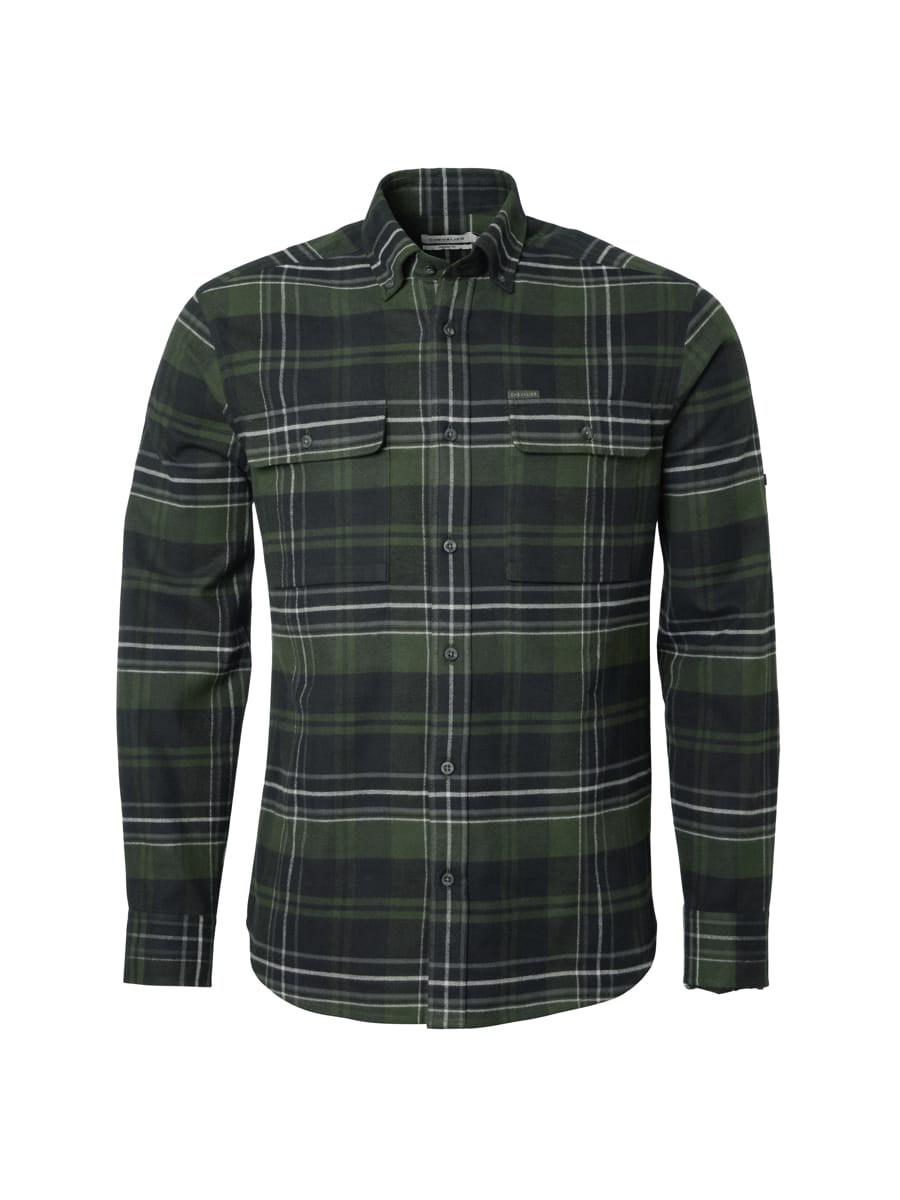 Chevalier Men's Heron Flannel Shirt October Green Checked