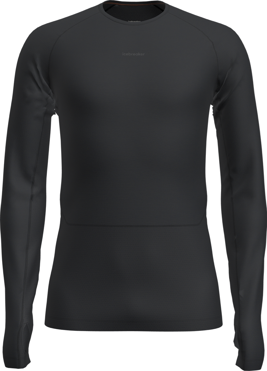 Icebreaker M Mer 200 Zoneknit Ls Crewe Black