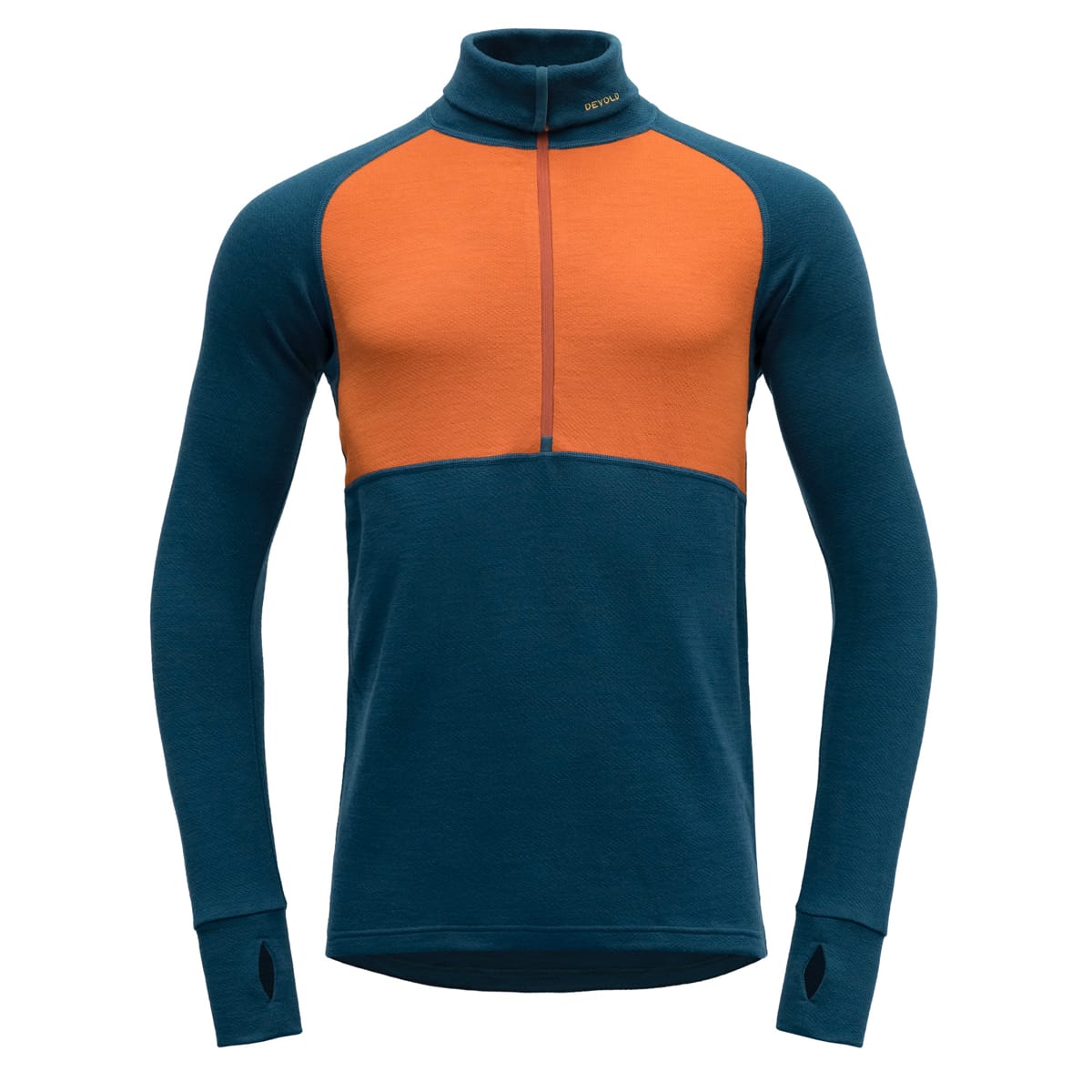 Devold Men's Expedition Merino 235 Zip Neck Flame/Flood