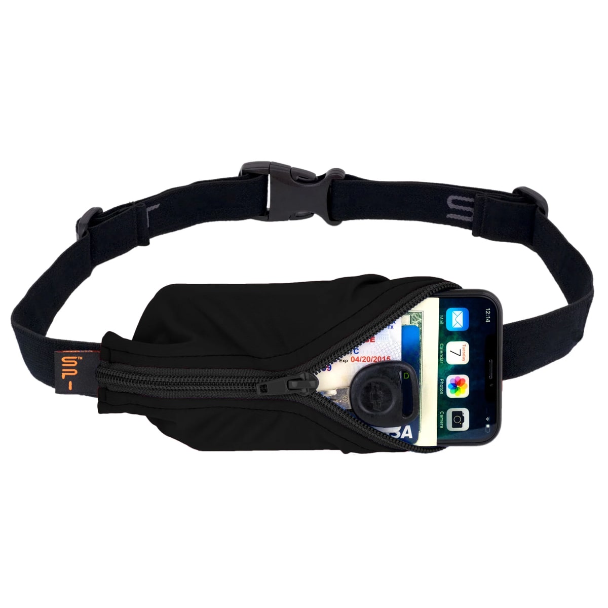 SPIbelt Large Pocket Black/Blackzip