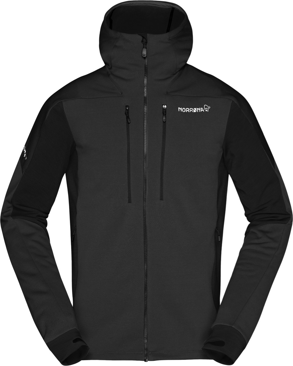 Norrøna Trollveggen Powerstretch Pro Zip Hood M'S Caviar