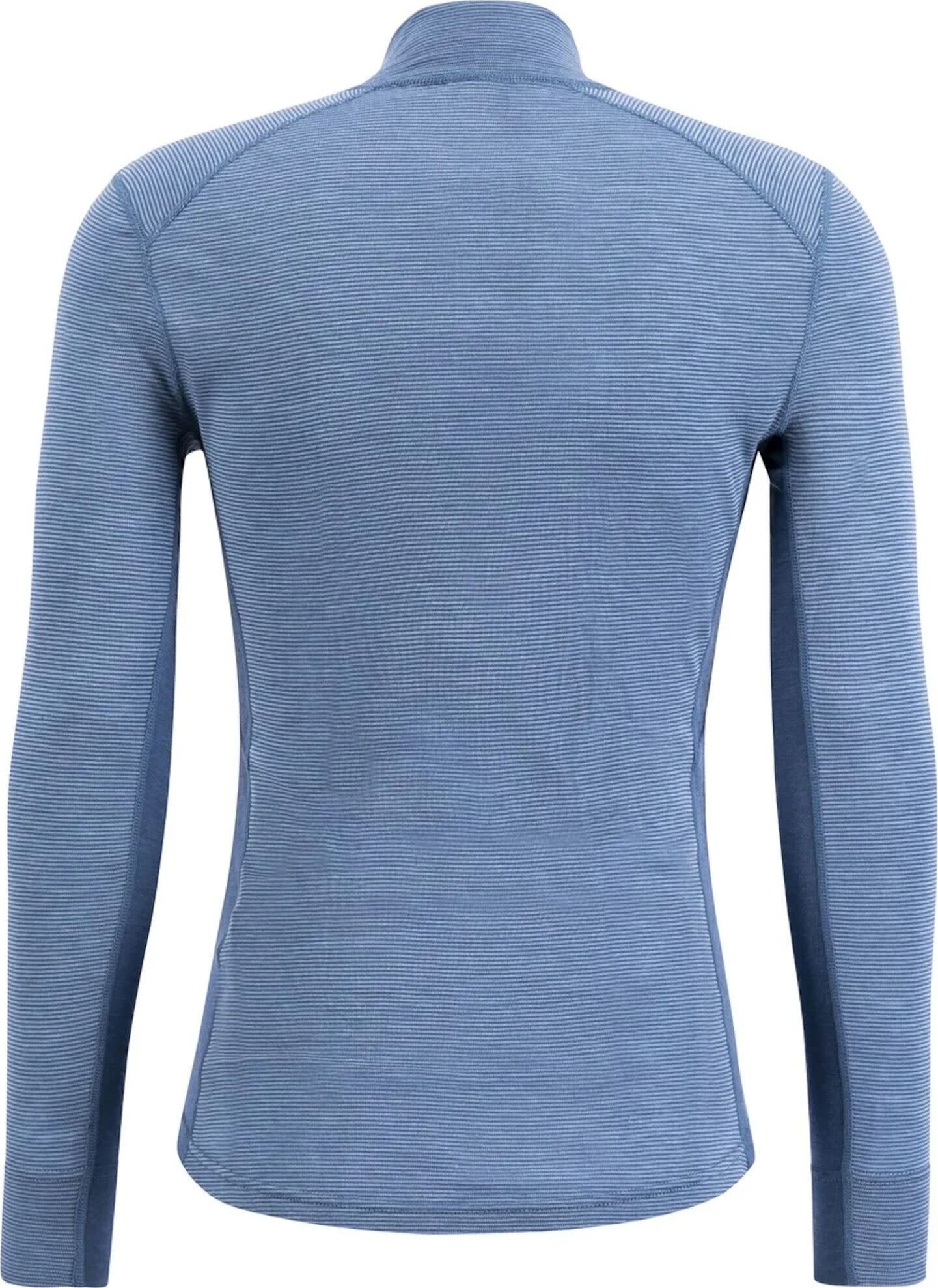 Ulvang Men's Rav 100% Turtle Neck With Zip Indian Teal/Smoke Blue