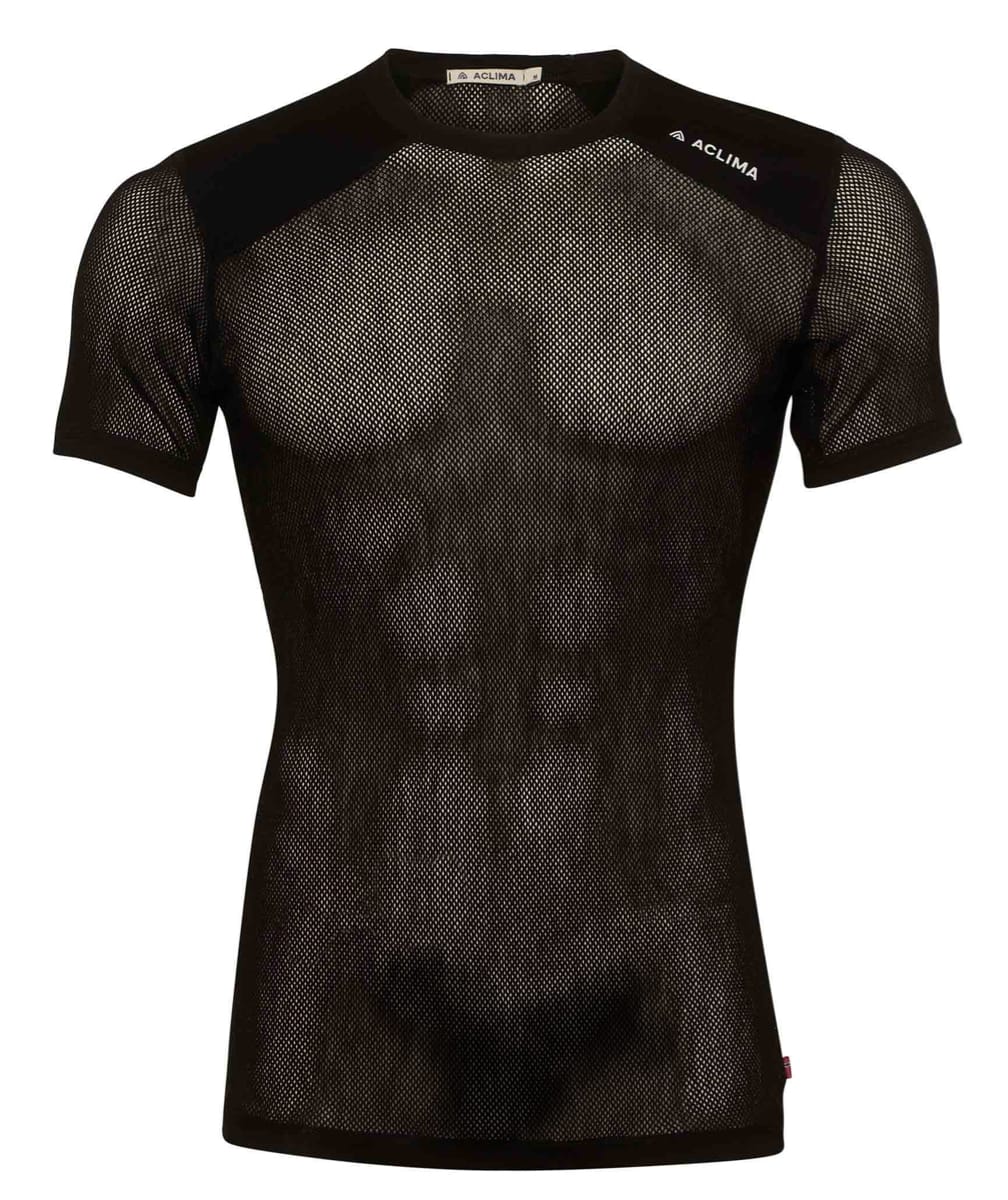 Aclima Men's WoolNet Light T-Shirt Jet Black