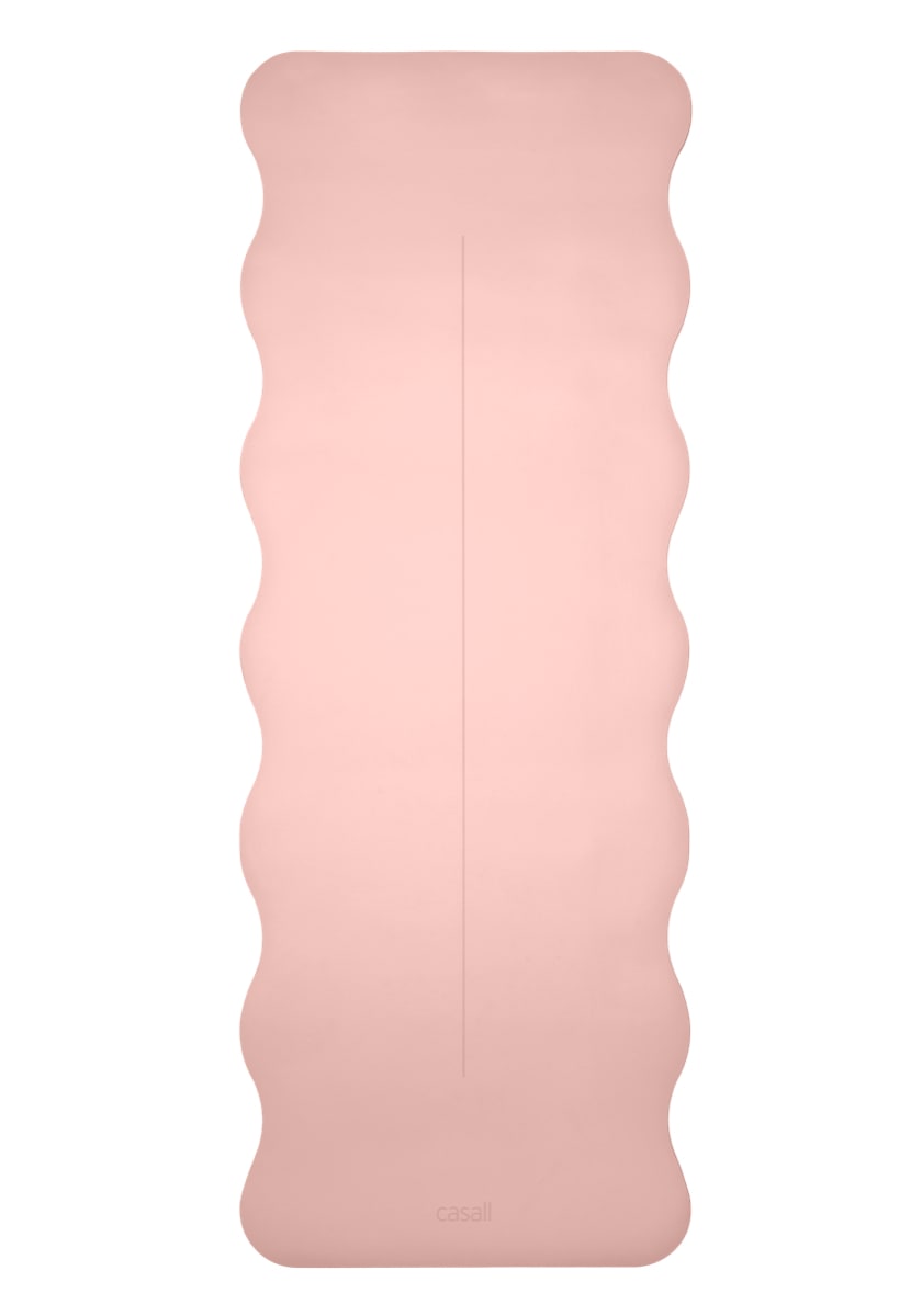 Casall Yoga Mat Grip&Cushion III Scallop 5mm Light Pink