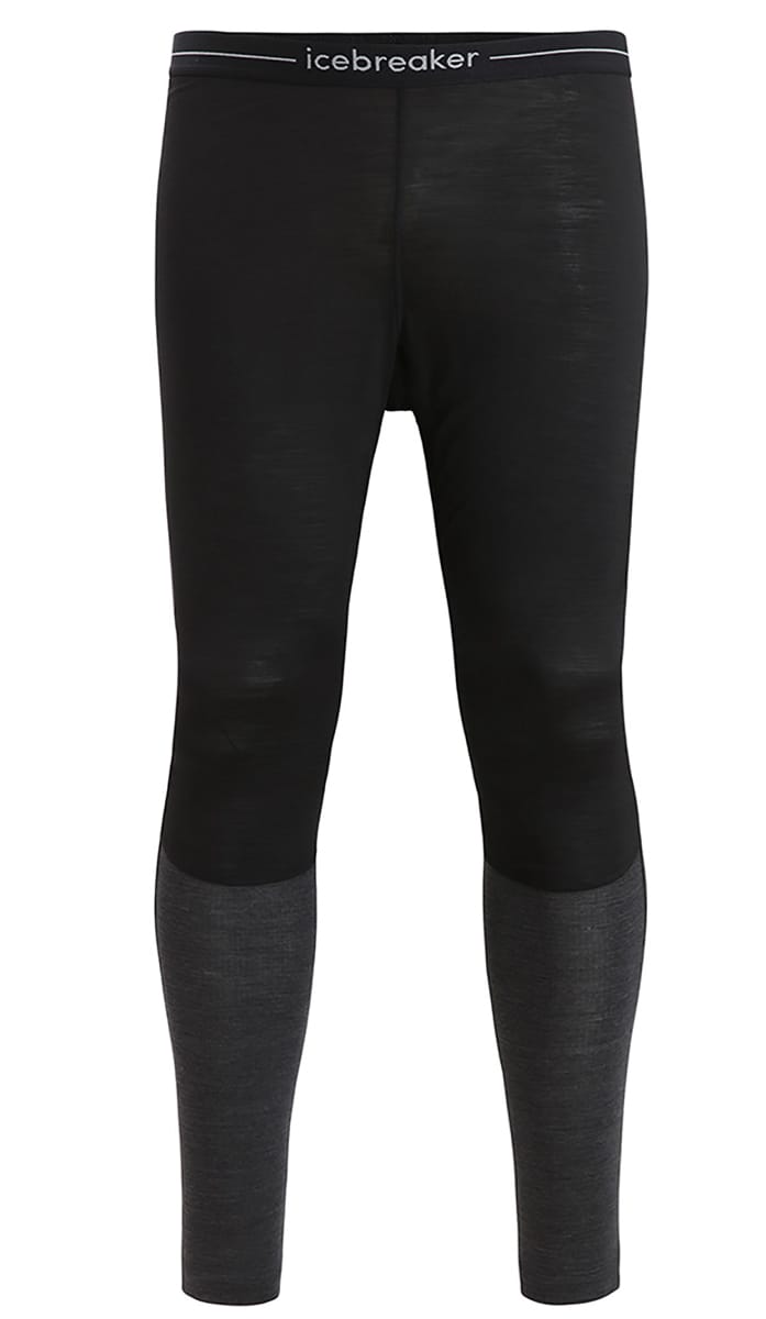 Icebreaker Men's 125 ZoneKnit™ Leggings Black/Jet Heather/CB