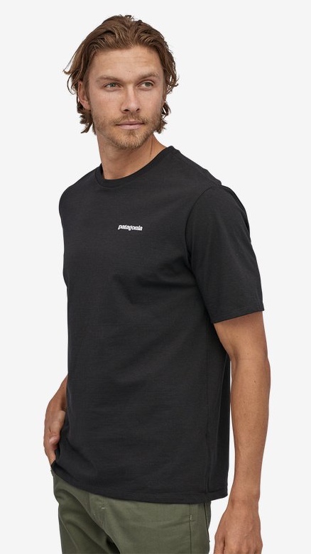 Patagonia Men's P-6 Logo Responsibili-Tee Black