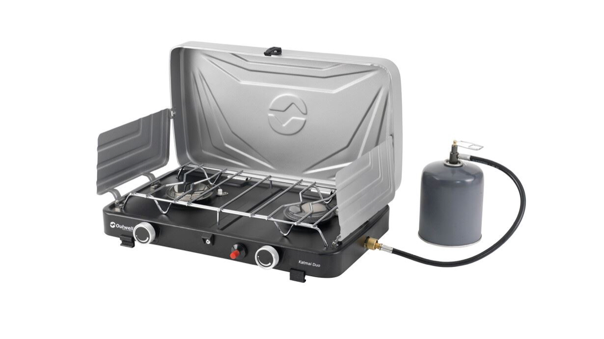 Outwell Katmai Duo Stove Silver Grey