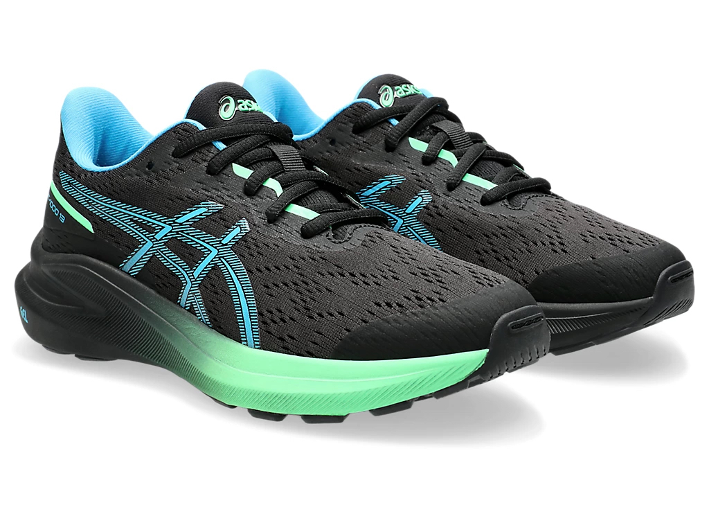 Asics Gt-1000 13 Gs Black/Digital Aqua