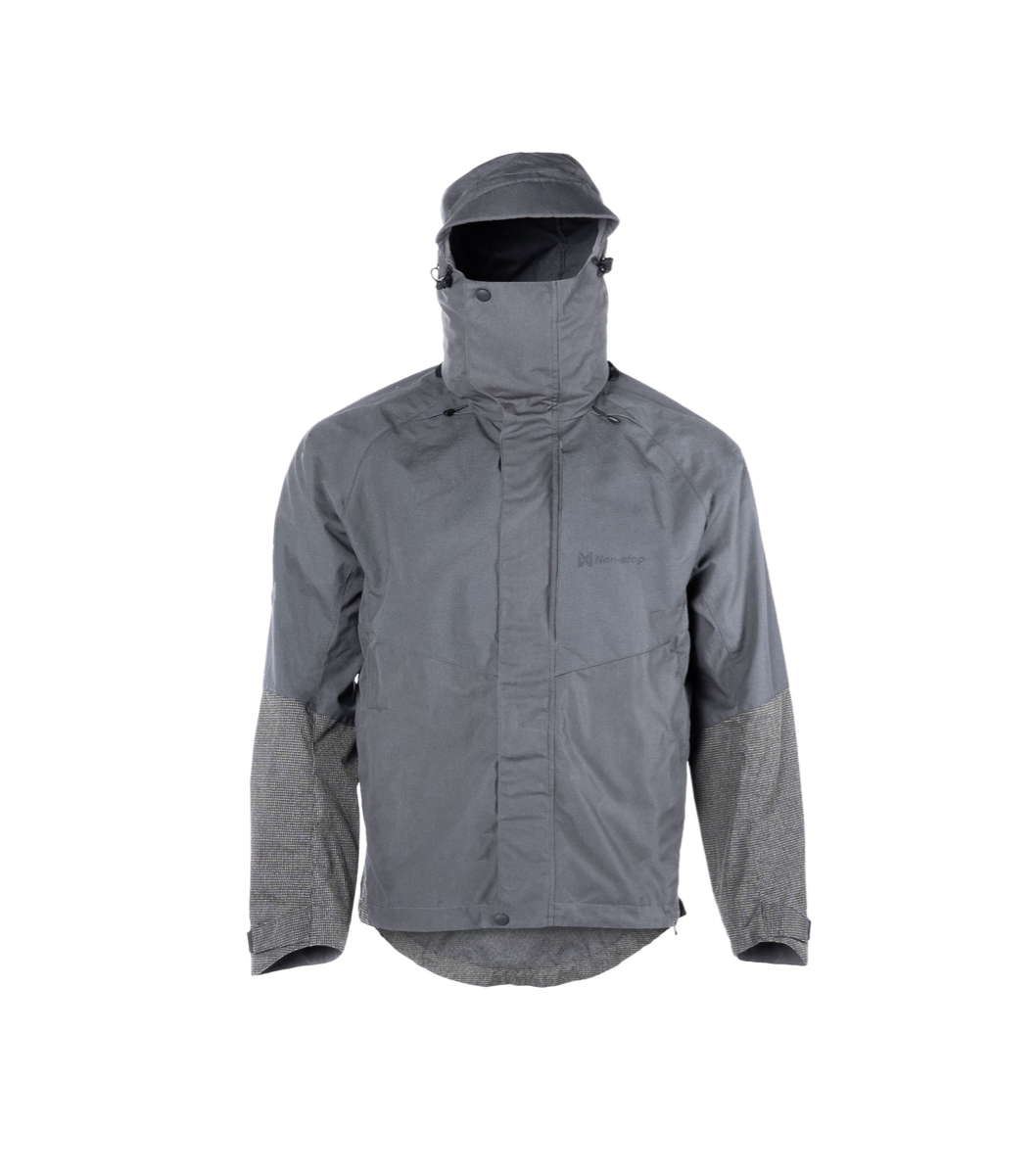 Non-stoppolar Ventile Shell Jacket W Dark Grey