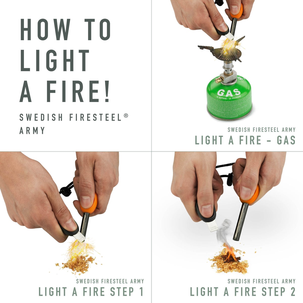 Light My Fire Swedish Firesteel Bio Army Coco Shell