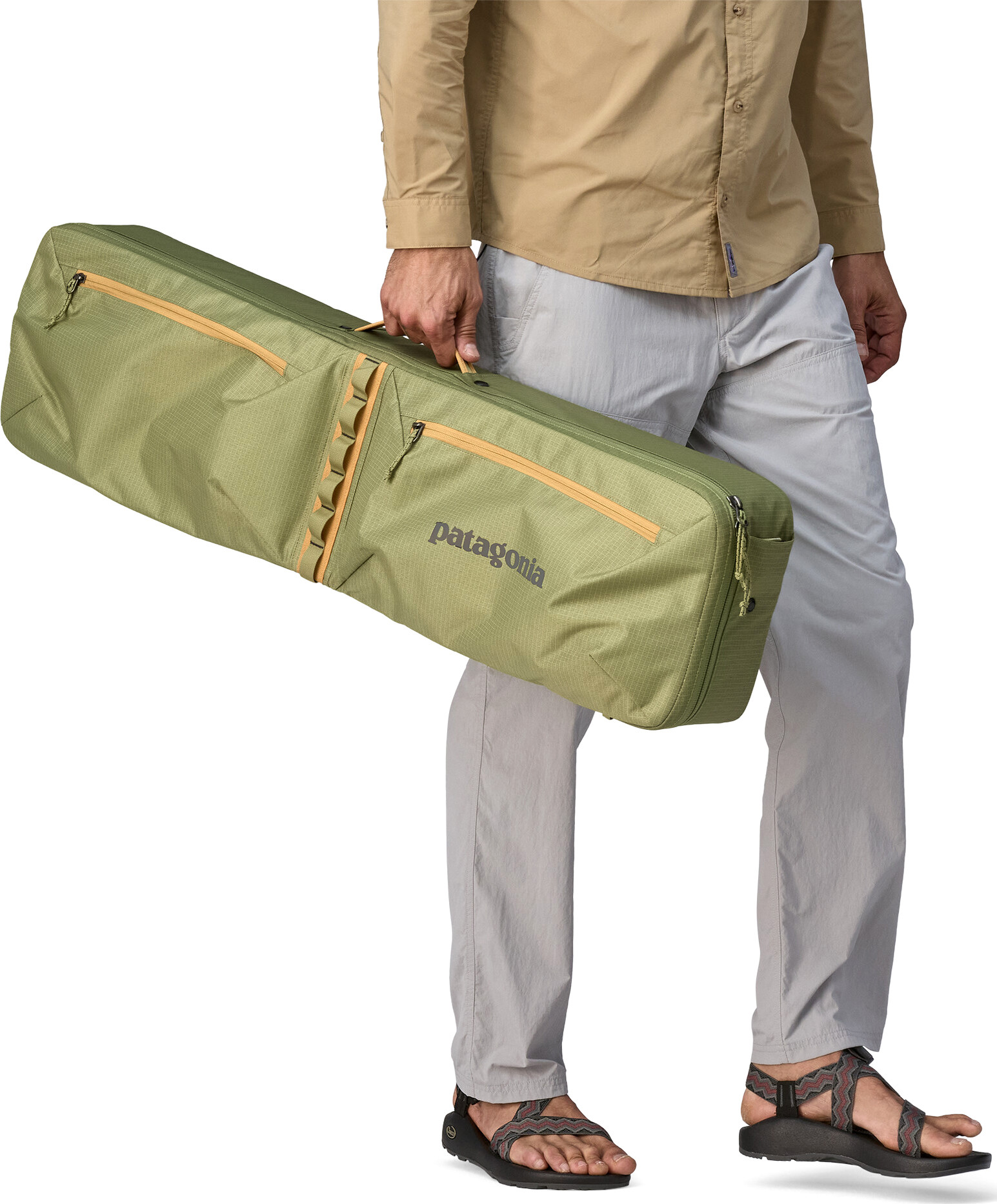 Patagonia Black Hole Rod Case Buckhorn Green
