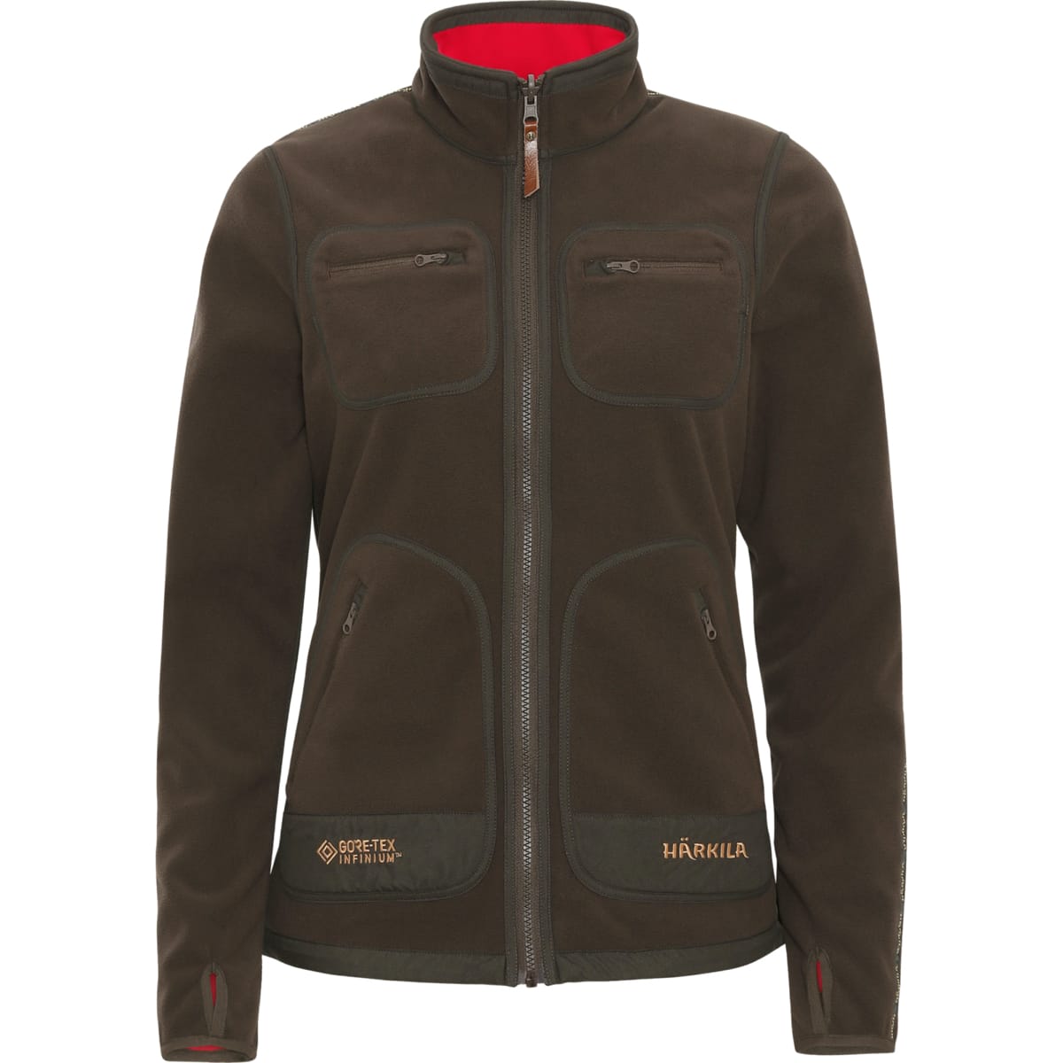 Härkila Women's Kamko Fleece Brown/Red