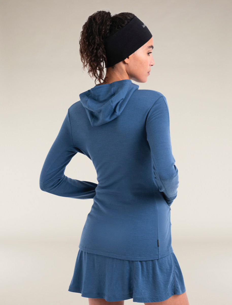 Icebreaker Women's Merino 260 Quantum Iv Longsleeve Zip Hoodie Dawn